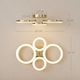 image 5 of HOMCOM LED Ceiling Light, Modern 4 Rings Ceiling Lamp with Wall Switch Control, 40W 4350lm Flush Mount Ceiling Light with 3500K/4500K/6000K Colour Temperatures for Living Room, Bedroom, Gold Tone | Gold