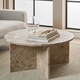 image 4 of Vega Round Coffee Table in Brown Marble