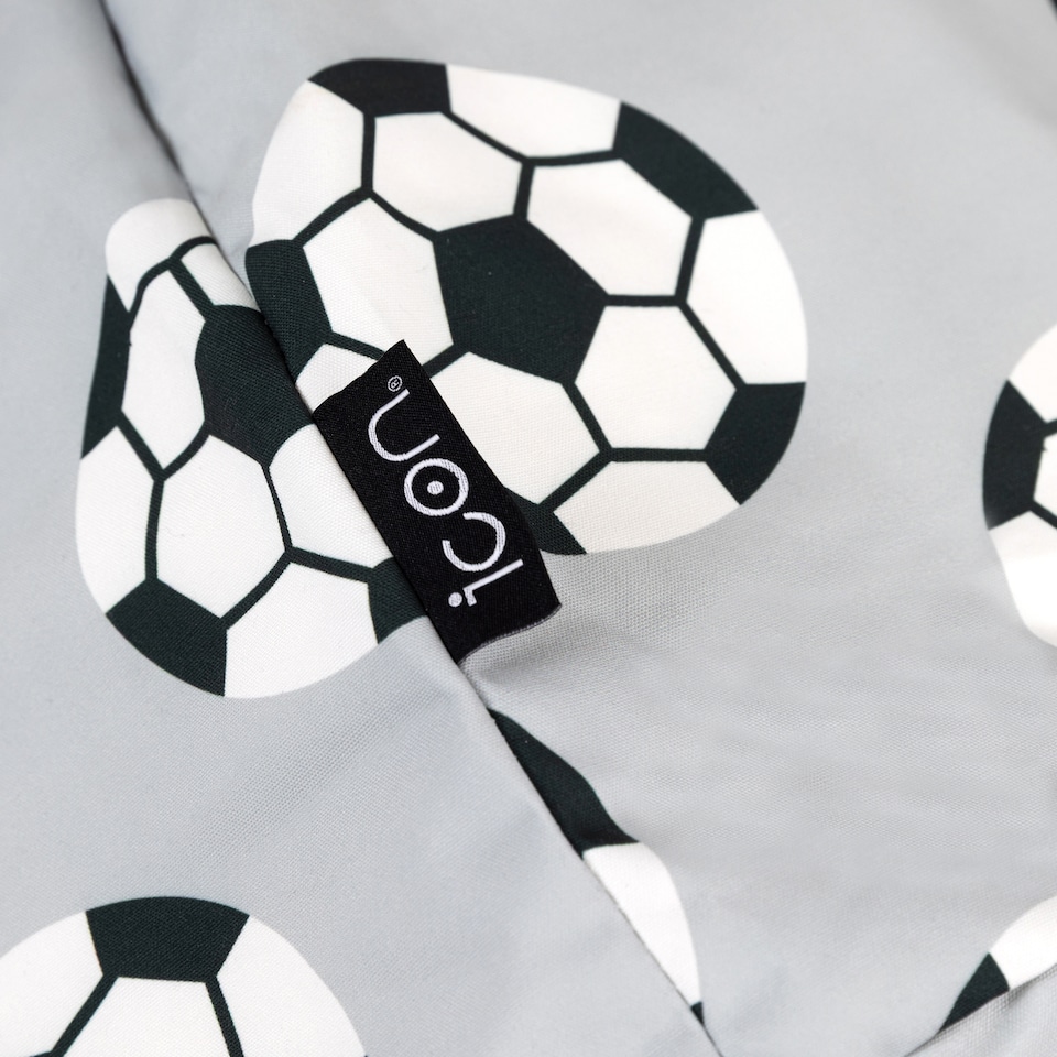 image 1 of Icon Hirest Medium Football Print Bean Bag