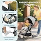 image 5 of AIYAPLAY Travel Stroller with Easy Folding, Lightweight Pushchair Grey | Light Grey