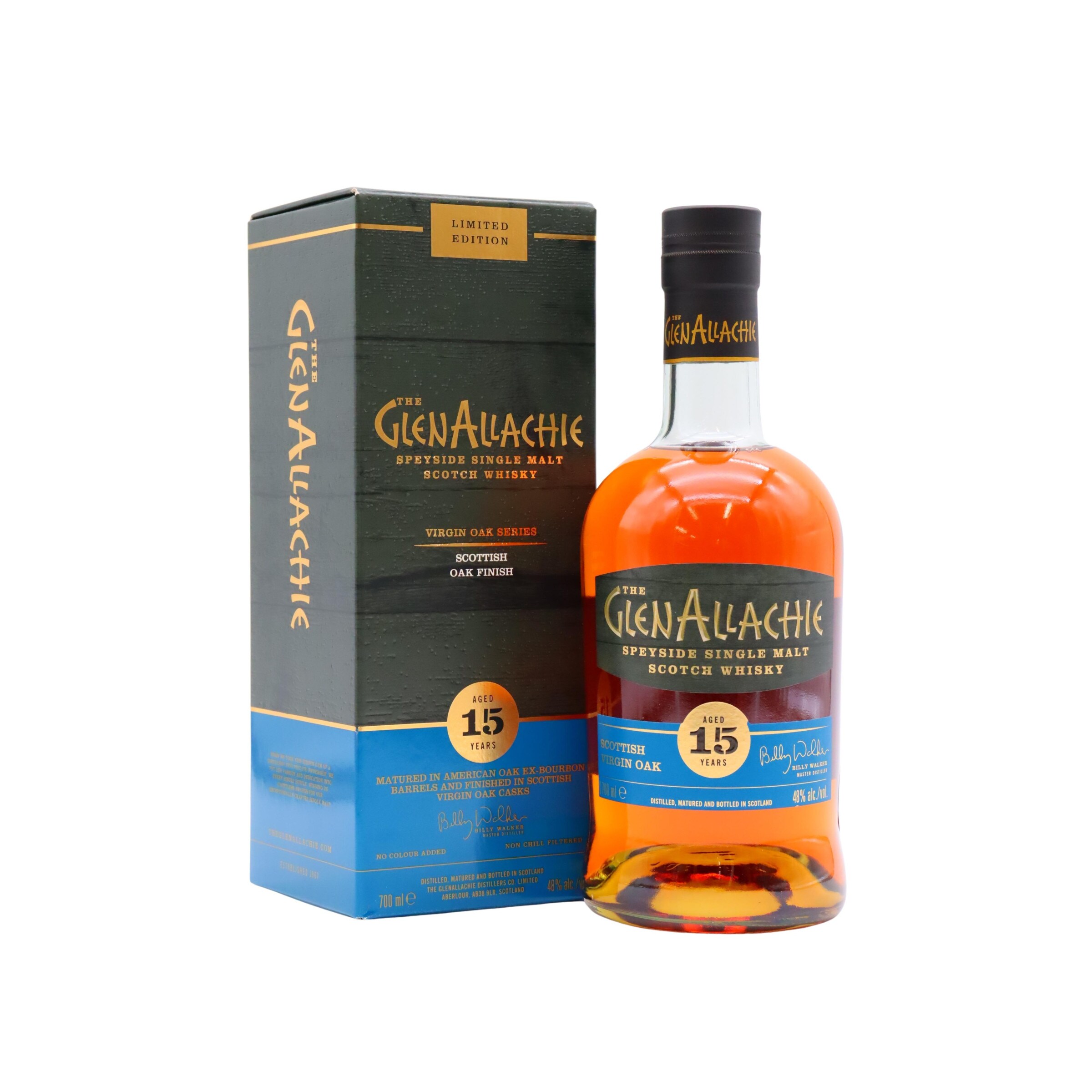 GlenAllachie - Scottish Virgin Oak Finished 15 year old Whisky