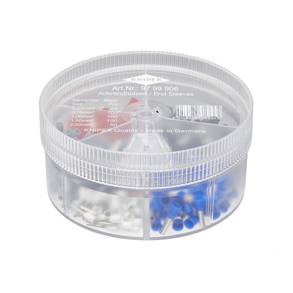 Knipex Bootlace Ferrule Kit, 400 Piece | Multi | Multi Colour | One Size | 1