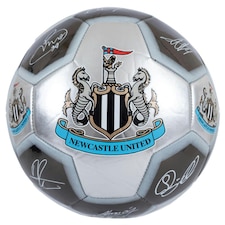 Newcastle United FC Signature 26 Panel Football - Silver/Grey/Black - 5