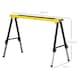 image 7 of DURHAND Set of 2 Folding Saw Horses Steel Frame w/ Anti-Slip Platform Handle DIY