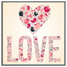 Love hearts (Picutre Frame) Grey | XL