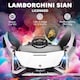 image 3 of HOMCOM Lamborghini Sian Licensed 12V Electric Car for Kids 2 Motors Toy Car with Remote Control Music Lights MP3 for 3-5 Years White