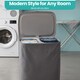 image 6 of 90L Laundry Basket with Lid & 2 Removable Bags, Washing Bin with Plastic Frame