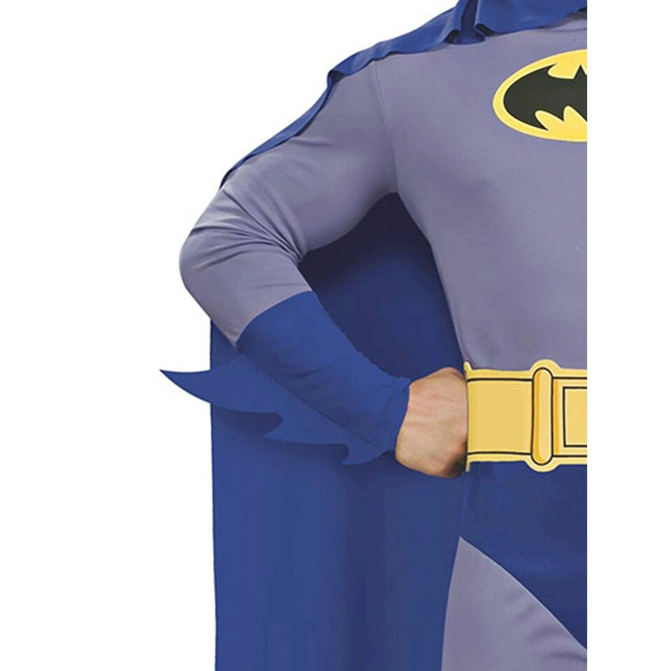 image 1 of Batman Mens Logo Costume - Blue/Grey - M M