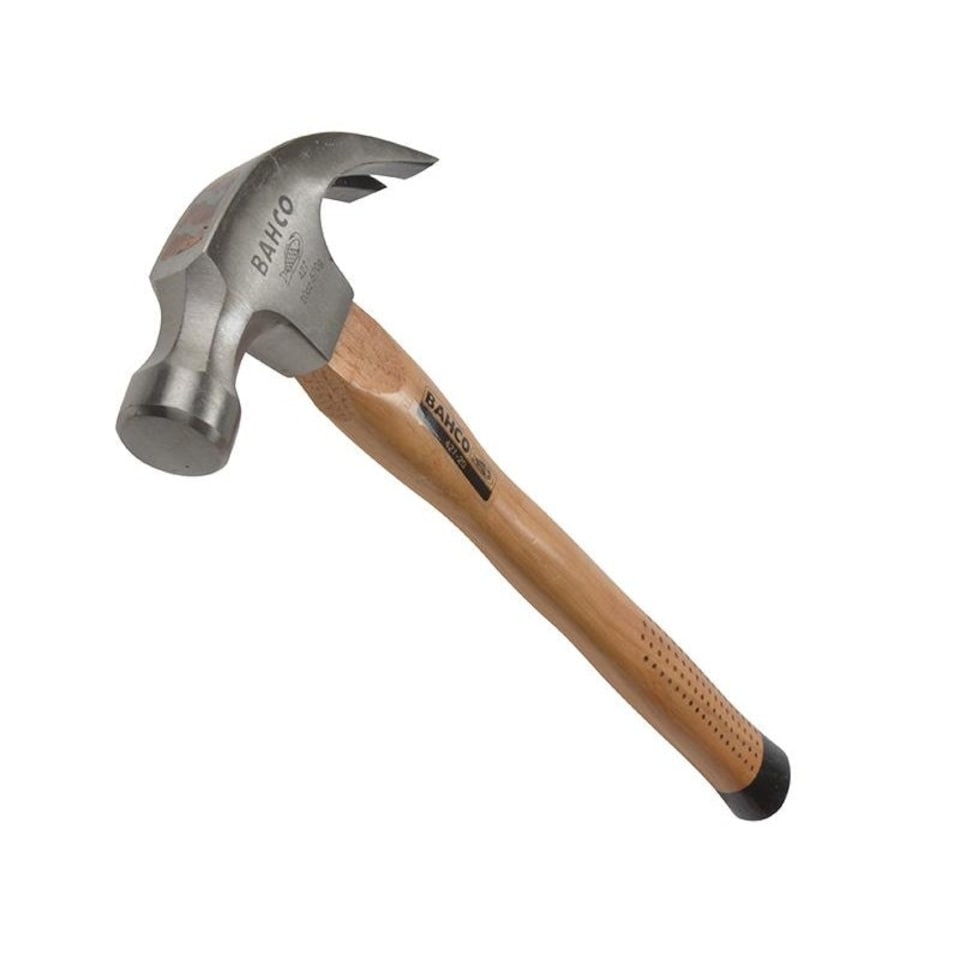 Bahco 427 Claw Hammer, Hickory Handle - Multi Colour - 570g (20oz)