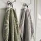 image 6 of Luxury Marrakesh Floral Geo Patterned Towels - 100% Cotton Green | Sage Green | Bath towel