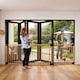image 8 of Safetots Wooden Multi Panel Room Divider, up to 156cm, Natural Wood, 76cm Tall, Flexible Room Divider for Baby and Toddler | Cream | Natural