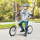image 2 of HOMCOM 90-96cm Kids Kick Scooter w/ Adjustable Handlebar Inflatable Wheels White