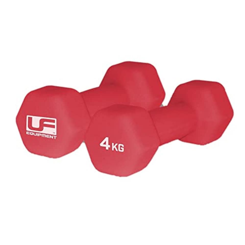 image 1 of Urban Fitness Neoprene Covered Hex Dumbbells Fitness (Pair) Pink 2 X 0.5kg