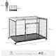 image 7 of PawHut 81x125cm Metal Dog Cage Kennel w/ Locking Door & Wheels Extra Large Pets