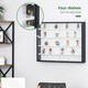 image 5 of HOMCOM 5-Tier Wall Display Shelf Unit Cabinet w/ Shelves Glass Doors Black/White