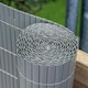 image 2 of Primrose Artificial Grey Bamboo Cane Garden Privacy Screening Roll 4m x 2m
