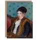 image 1 of William James Glackens Art Card Girl with Fox Furs