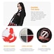 image 2 of Zombie Schoolgirl Costume With Stockings, Facepaint & Blood Multi | M