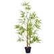image 1 of Outsunny Set of 2 120cm4FT Artificial Bamboo Trees Decorative Plant w Heavy Pot Indoor Style Home Office Greenery Decoration