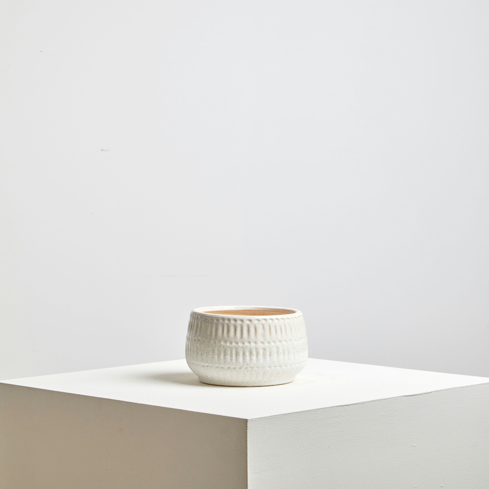 image 1 of Interiors by Premier Indoor Planter, Handcrafted Stoneware with Glazed Surface, Indoor Planter with Drainage Holes for Plants Grey