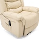 image 6 of Seattle Electric Single Motor Rise Recliner Bonded Leather Chair (Cream)