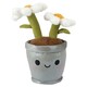 image 6 of Flowerpot Soft Toy Cute Plushie Huggable Cuddly Stuffed Toy Gift 30cm White