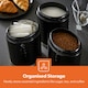 image 3 of GEEPAS 3-Piece Tea Coffee Sugar Canisters Set Black | Black