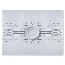 Concept With Various Technology Elements Glass Chopping Board | Multi