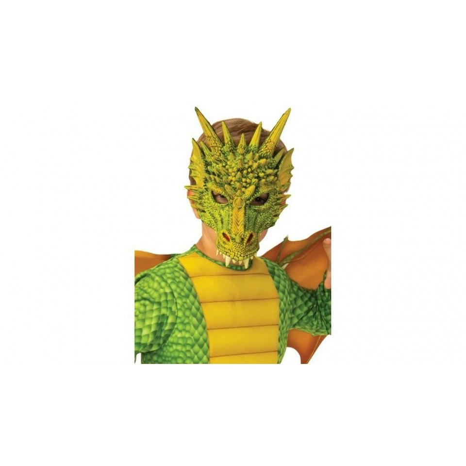 image 1 of Rubies Childrens/Kids Deluxe Dragon Costume Set - Green - M M