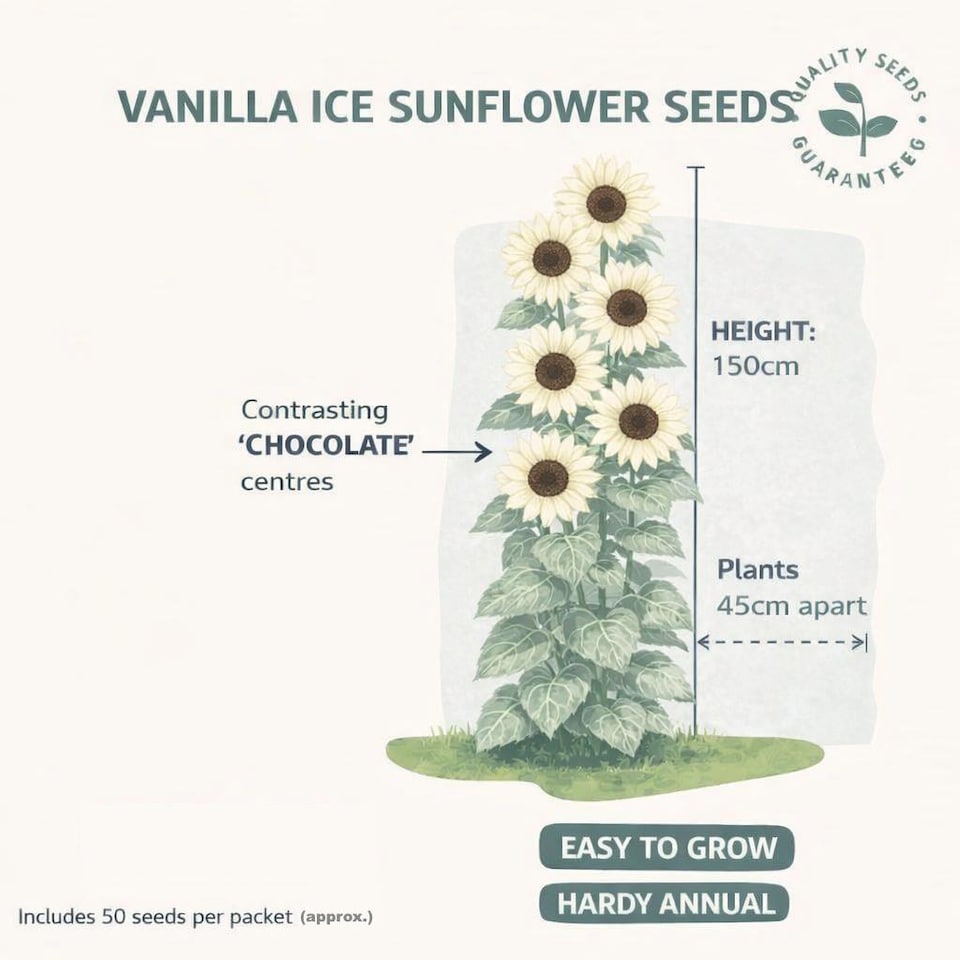 image 1 of Fothergills Premium Sunflower Seeds - Vanilla Ice