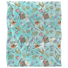 Harry Potter Doodles Blanket - Multicoloured - One Size
