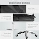 image 6 of Vinsetto Executive Office Chair Computer Desk Chair for Home w/ Footrest, Black