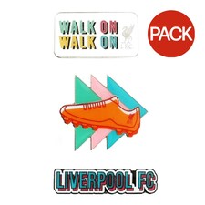 Liverpool FC Enamel Badge (Pack of 3) - Green/Orange/Pink - One Size