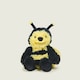 image 2 of Warmies Plush Bumblebee Microwavable, Weighted Teddy Slightly Scented with French Lavender, Fully Heatable Heat Pad Junior Size, Hot or Cold Relief