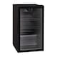 image 1 of 110L Under Counter Drinks Fridge Wine Cooler, Glass Door, Black - DC10BL