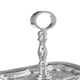 image 3 of Bailey 2 Tier Hammered Aluminium Cake Stand Silver