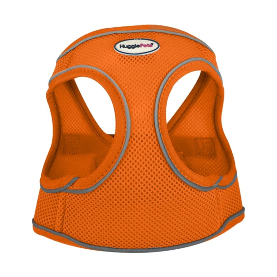 image 1 of HugglePets Step In Air Mesh Dog Harness Orange | S