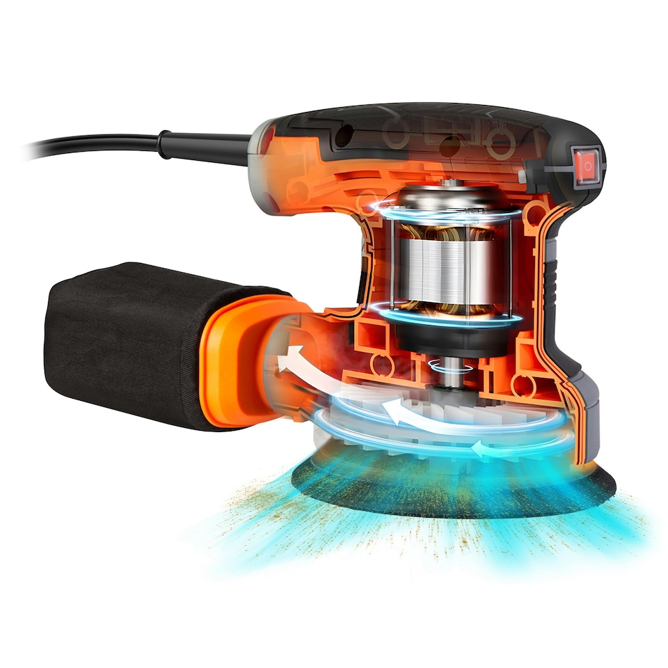 image 1 of VonHaus Random Orbit Sander With 12 Sanding Pads