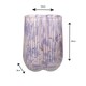 image 2 of Straits Small Textured Glass Flower Vase 20cm Pink