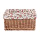 image 3 of Set of 4 Double Steamed Garden Rose Willow Storage Baskets | Multi | Garden Rose | Not provided