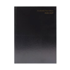 Janrax 2026-2027 A4 Day Per Page Black Academic Diary