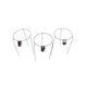 image 2 of Pack of 3 Tom Chambers Urban Metal Herbaceous Garden Plant Support Ring Medium 30cm x 50cm