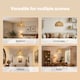 image 7 of Emitto Rustic Ceiling Pendant Light Shade Hemp Rope Lamp Shade Boho Yellow 23cm