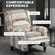 image 4 of HOMCOM Recliner Chair for Living Room Wingback Chair with Padded Armrest Khaki