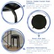 image 2 of Harbour Housewares Metal Stacking Stools - Matt White - Pack of 10 White