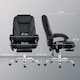 image 7 of Vinsetto Massage Office Chair, Heated Reclining Desk Chair, Black