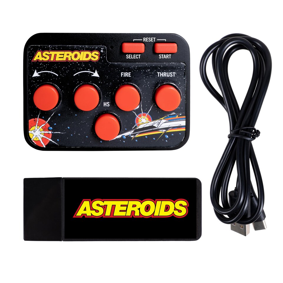 image 1 of Asteroids Plug & Play HDMI Arcade Console with Wireless Controller