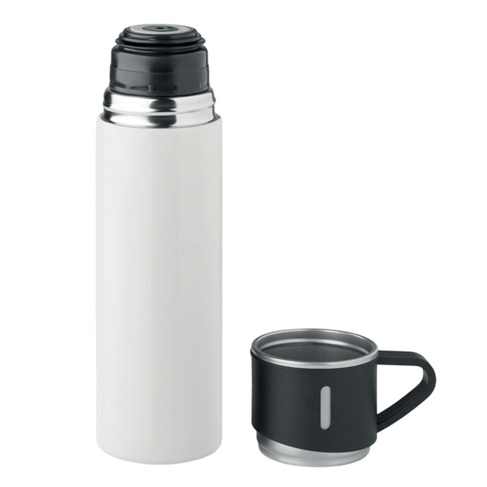 image 1 of MidOcean Tonia Double-Walled 420ml Flask - White - One Size White | One Size