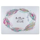 image 1 of Follow Your Heart Glass Chopping Board | Multi