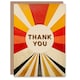 image 1 of Modern Abstract Sunburst Rays Thank You Card
